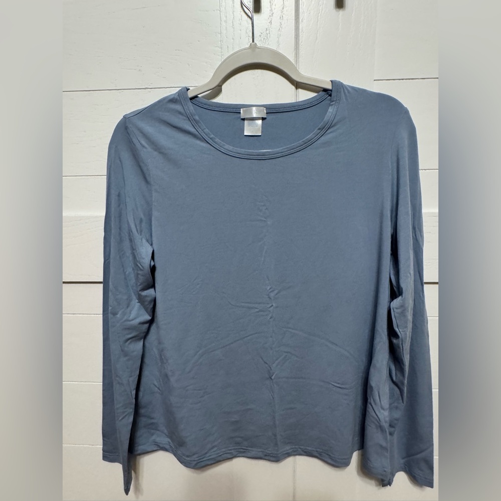 LAKE Blue Long Sleeve Pajama Top